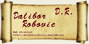 Dalibor Robović vizit kartica